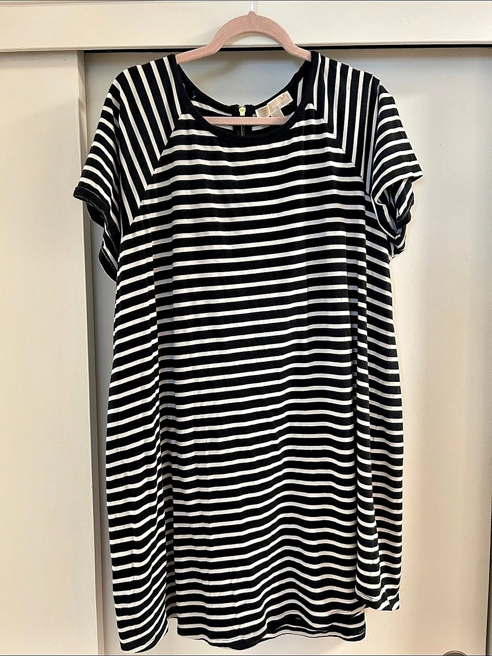 Michael Kors Striped Mini Dress in Black & White Size 2X